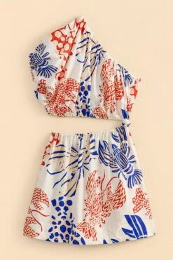 Farm Rio Off-White Mixed Lobsters Mini Dress 9 Farm Rio Off-White Mixed Lobsters Mini Dress -Modern Dress World 309272 05