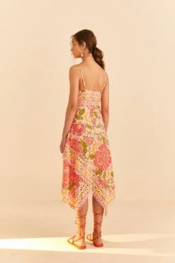 Farm Rio Pink Blooming Floral Midi Dress -Modern Dress World 309286 04