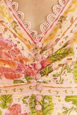 Farm Rio Pink Blooming Floral Midi Dress -Modern Dress World 309286 05