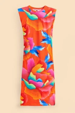 Farm Rio Red Ombre Chita T-Shirt Dress 11 Farm Rio Red Ombre Chita T-Shirt Dress -Modern Dress World 309290 06