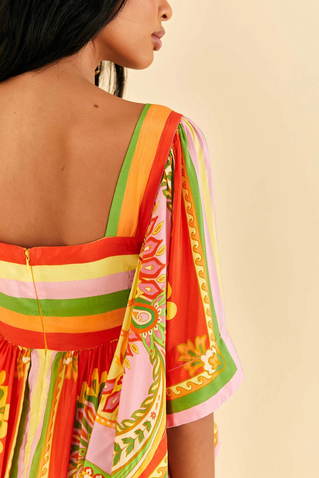 Farm Rio Beach Toucans Scarf Midi Dress 5 Farm Rio Beach Toucans Scarf Midi Dress - Image 5