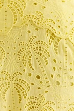 Farm Rio Light Yellow Richelieu Midi Dress 10 Farm Rio Light Yellow Richelieu Midi Dress -Modern Dress World 309337 05