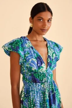 Farm Rio Green Jungle Panther Mini Dress 7 Farm Rio Green Jungle Panther Mini Dress -Modern Dress World 309352 03