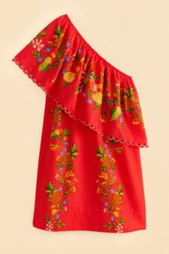 Farm Rio Red Tropical Romance Mini Dress -Modern Dress World 309368 06