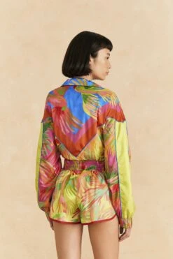 Farm Rio Lime Painted Birds Shorts -Modern Dress World 309369 03