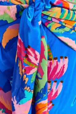 Farm Rio Blue Painted Jungle Mini Skirt -Modern Dress World 309380 05