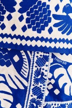 Farm Rio Navy Blue Jungle Scarf Mini Skirt -Modern Dress World 309382 05