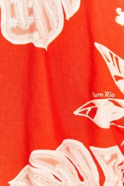 Farm Rio Red Lace Monsteras Midi Skirt 9 Farm Rio Red Lace Monsteras Midi Skirt -Modern Dress World 309392 05