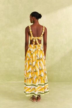 Farm Rio Off-White Peppers Maxi Skirt -Modern Dress World 309400 04