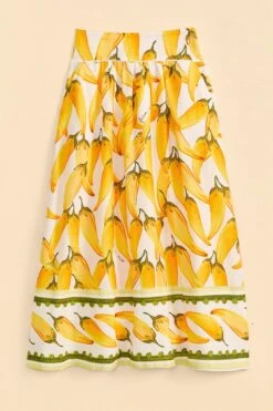 Farm Rio Off-White Peppers Maxi Skirt -Modern Dress World 309400 06