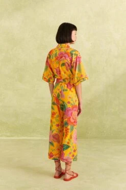 Farm Rio Yellow Macaw Bloom Pants -Modern Dress World 309404 04