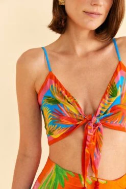 Farm Rio Painted Birds Scarf Top -Modern Dress World 309406 03