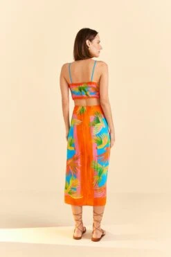 Farm Rio Painted Birds Scarf Top -Modern Dress World 309406 04