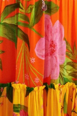 Farm Rio Mixed Romantic Garden Maxi Skirt -Modern Dress World 309411 04