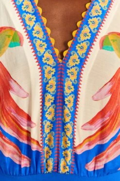 Farm Rio Off-White Vivid Garden Bodysuit 6 Farm Rio Off-White Vivid Garden Bodysuit -Modern Dress World 309429 04