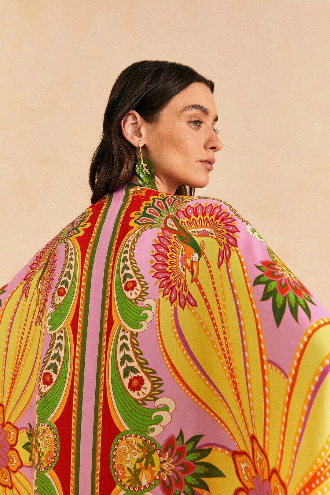 Farm Rio Beach Toucans Scarf Lenzing™ Ecovero™ Viscose Kimono 3 Farm Rio Beach Toucans Scarf Lenzing™ Ecovero™ Viscose Kimono - Image 3