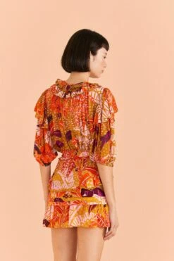 Farm Rio Beige Jungle Panther Mini Skirt -Modern Dress World 309452 04