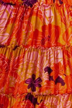 Farm Rio Beige Jungle Panther Lenzing™ Ecovero™ Viscose Maxi Dress -Modern Dress World 309482 05