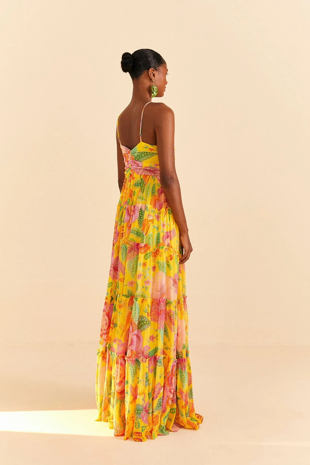 Farm Rio Yellow Macaw Bloom Maxi Dress 4 Farm Rio Yellow Macaw Bloom Maxi Dress - Image 4