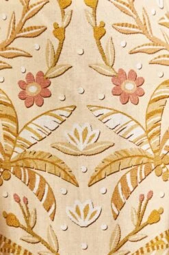 Farm Rio Sand Jungle Chic Midi Dress 8 Farm Rio Sand Jungle Chic Midi Dress -Modern Dress World 309501 04