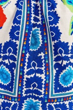 Farm Rio Off-White Flower Tapestry Blouse -Modern Dress World 309502 05