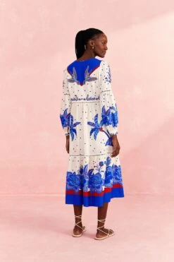 Farm Rio Off-White Jungle Chic Midi Dress -Modern Dress World 309509 04