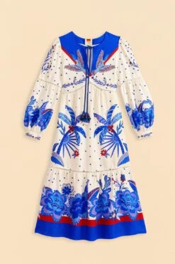 Farm Rio Off-White Jungle Chic Midi Dress -Modern Dress World 309509 06