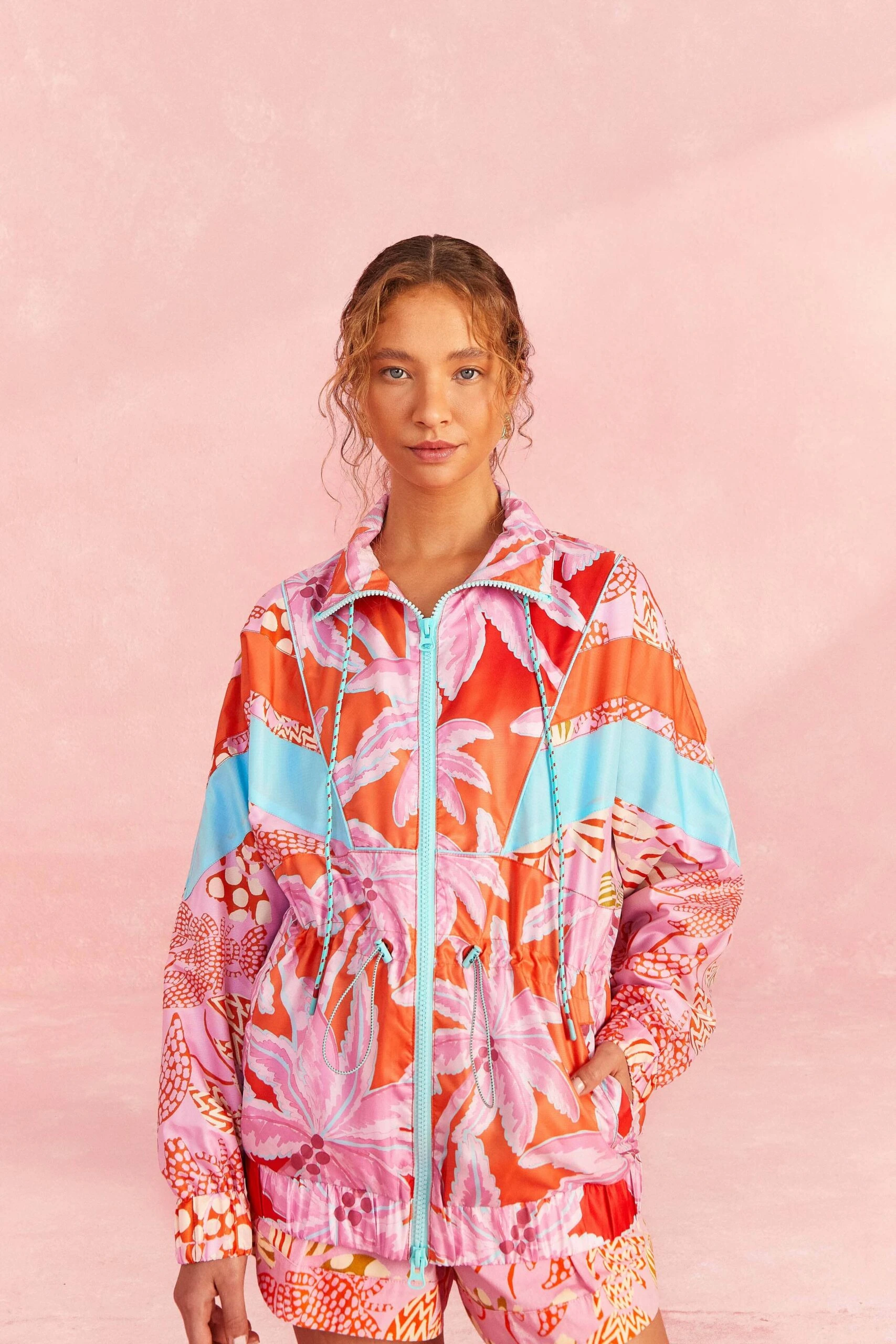 Farm Rio Coconut Tree Windbreaker 1 Farm Rio Coconut Tree Windbreaker