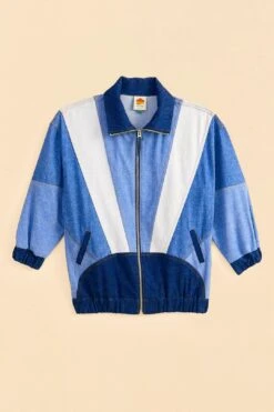 Farm Rio Patchwork Denim Jacket -Modern Dress World 309569 05