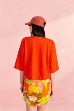 Farm Rio Red Brasil Organic Cotton T-Shirt 7 Farm Rio Red Brasil Organic Cotton T-Shirt -Modern Dress World 309570 03