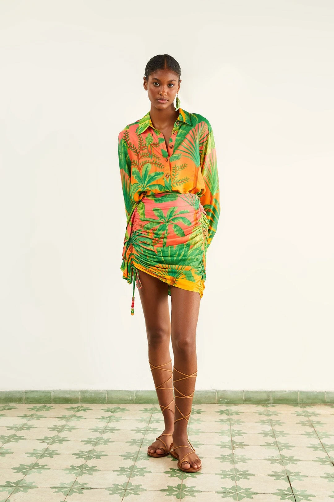 Farm Rio Sunrise Scenario Lenzing™ Ecovero™ Viscose Shirt 1 Farm Rio Sunrise Scenario Lenzing™ Ecovero™ Viscose Shirt