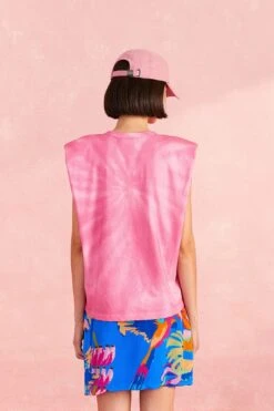 Farm Rio Pink Coconut Organic Cotton T-Shirt -Modern Dress World 309575 04