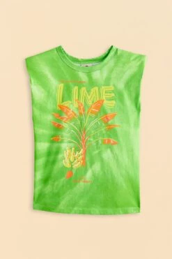Farm Rio Green Lime Bananas Organic Cotton T-Shirt -Modern Dress World 309576 05