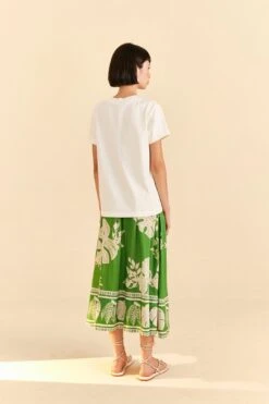Farm Rio Off-White Peppers Organic Cotton T-shirt -Modern Dress World 309585 03