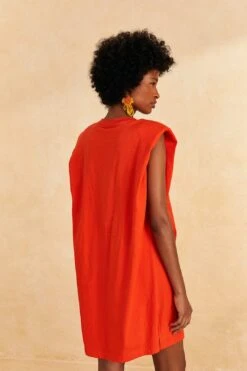Farm Rio Red Brasil Mini T-Shirt Dress -Modern Dress World 309588 04
