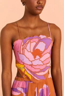 Farm Rio Embroidered Flower Top Maxi Dress 9 Farm Rio Embroidered Flower Top Maxi Dress -Modern Dress World 309596 03