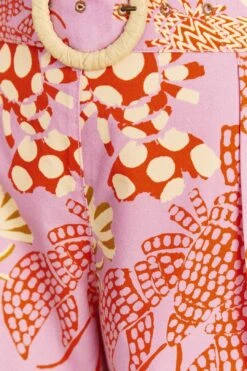 Farm Rio Pink Mixed Lobsters Shorts -Modern Dress World 309611 05