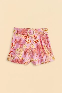 Farm Rio Pink Mixed Lobsters Shorts -Modern Dress World 309611 06