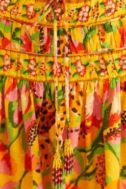 Farm Rio Yellow Fruits Paradise Mini Skirt -Modern Dress World 310218 05