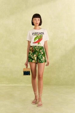 Farm Rio Tropical Leaves Shorts