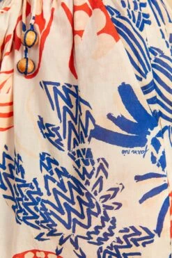 Farm Rio Off-White Mixed Lobster Shorts -Modern Dress World 311279 05