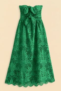 Farm Rio Green Coconut Tree Richelieu Midi Dress 11 Farm Rio Green Coconut Tree Richelieu Midi Dress -Modern Dress World 311340 06