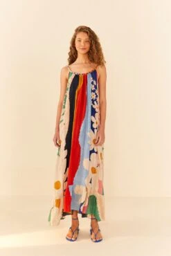 Farm Rio Super Fun Daisy Maxi Dress 8 Farm Rio Super Fun Daisy Maxi Dress -Modern Dress World 311363 03