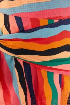 Farm Rio Super Fun Stripes Organic Cotton Mini Skirt -Modern Dress World 311364 05