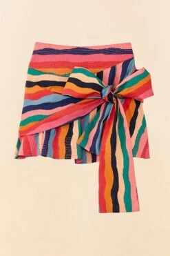 Farm Rio Super Fun Stripes Organic Cotton Mini Skirt -Modern Dress World 311364 06
