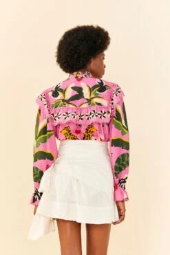 Farm Rio White Knot Organic Cotton Mini Skirt 6 Farm Rio White Knot Organic Cotton Mini Skirt -Modern Dress World 311365 03