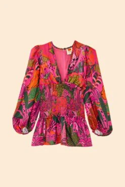 Farm Rio Pink Cool Leopards Lenzing™ Ecovero™ Viscose Mini Dress 9 Farm Rio Pink Cool Leopards Lenzing™ Ecovero™ Viscose Mini Dress -Modern Dress World 311369 06