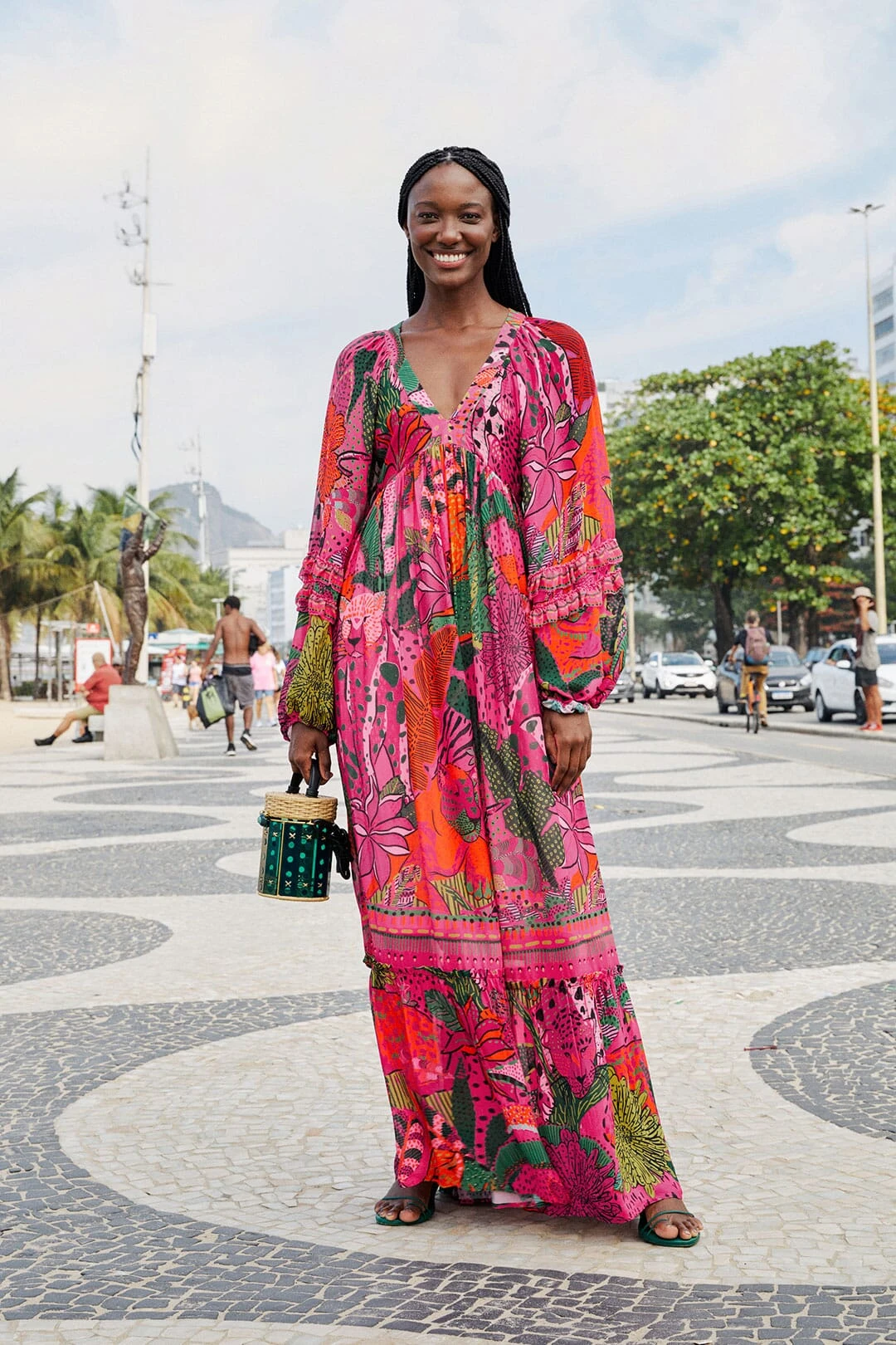 Farm Rio Pink Cool Leopards Maxi Dress 1 Farm Rio Pink Cool Leopards Maxi Dress