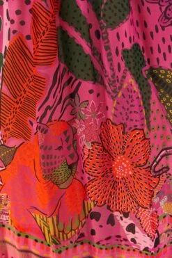 Farm Rio Pink Cool Leopards Maxi Dress 10 Farm Rio Pink Cool Leopards Maxi Dress -Modern Dress World 311370 05