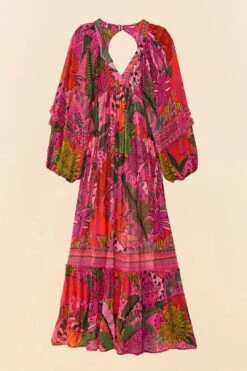 Farm Rio Pink Cool Leopards Maxi Dress 11 Farm Rio Pink Cool Leopards Maxi Dress -Modern Dress World 311370 06